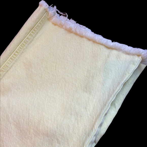 Zara Cropped Flare Yellow Jeans size 4 - Picture 7 of 7